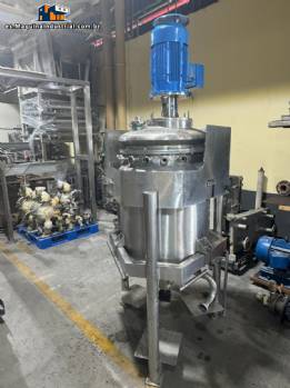 Tanque mezclador con camisa de acero inoxidable Turbon Mixer de alto cizallamiento Recinox de 200 litros