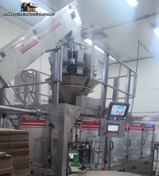 L�nea de envasado de aceite de oliva Maqinox en latas tipo bolsa