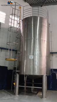 Tanque de almacenamiento de acero inoxidable de 30.000 litros con escalera