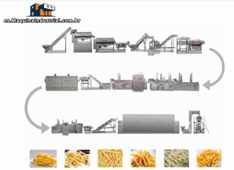 Lnea completa para la fabricacin de patatas fritas congeladas