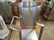 Tanque de trasiego con soporte y ruedas de acero inoxidable 20 litros