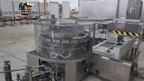Túnel de despirogenación y esterilización de acero inoxidable Bausch para ampollas de vidrio