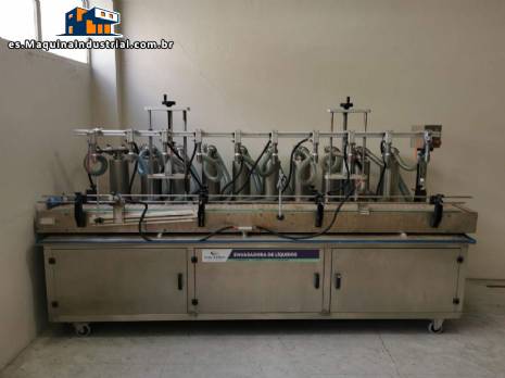 Llenadora autom�tica de l�quidos 10 boquillas Cetro