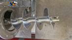 Silo de transferencia con transportador de tornillo de acero inoxidable Maqinox