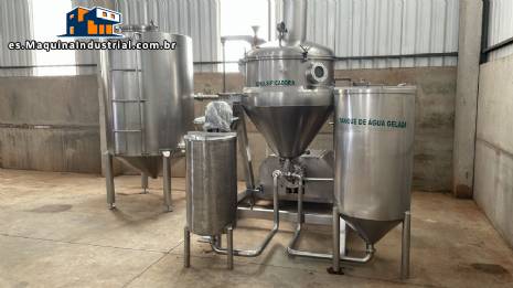 Procesador emulsionante con camisa de acero inoxidable Incal 500 litros