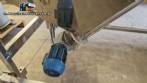 Transportador de tornillo inclinado con silo de acero inoxidable