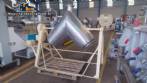 Mezclador en V de acero inoxidable de 200 litros
