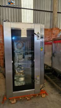 Horno turbo programable de acero inoxidable, alimentado por gas.