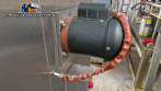 Horno turbo programable de acero inoxidable, alimentado por gas.