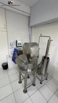 Procesador homogeneizador de alimentos con camisa de acero inoxidable de 90 kg