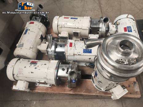 Bomba centrífuga sanitaria de acero inoxidable APV SPX FLOW W+ 22/09 con motor antideflagrante Baldor de 5 hp. Bomba centrífuga sanitaria de acero inoxidable APV SPX FLOW W+ 22/09 con motor antideflagrante Baldor de 5 hp.
