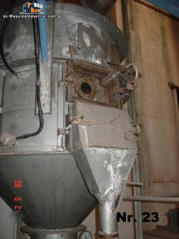 Lecho fluidizado secador de sólidos, polvos o granulados Lecho fluidizado secador de sólidos, polvos o granulados