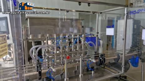 Línea de llenado completa con máquinas Tecman Nelpas Tecnoenvase Tudela para el llenado, etiquetado, taponado y posicionamiento de botellas de líquidos cosméticos. Línea de llenado completa con máquinas Tecman Nelpas Tecnoenvase Tudela para el llenado, etiquetado, taponado y posicionamiento de botellas de líquidos cosméticos.